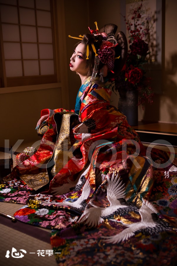 京都 花魁体験 祇園 東山 着物 化粧