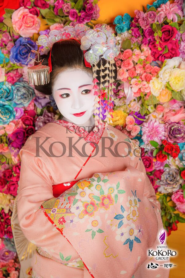 京都のフォトジェニックスポット心花雫で舞妓体験