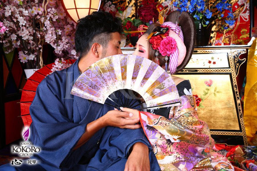 京都観光のオススメはカップル花魁