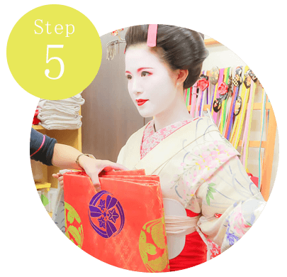舞妓体験の流れ 京都舞妓体験 花魁体験スタジオ 心 花雫