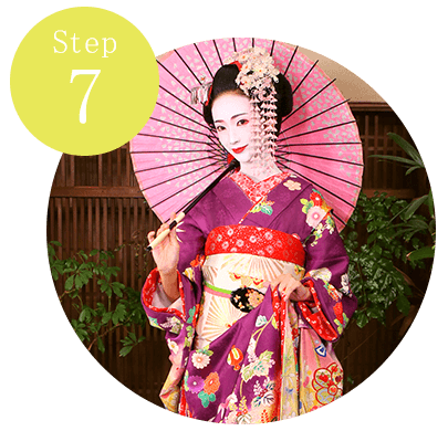 舞妓体験の流れ 京都舞妓体験 花魁体験スタジオ 心 花雫