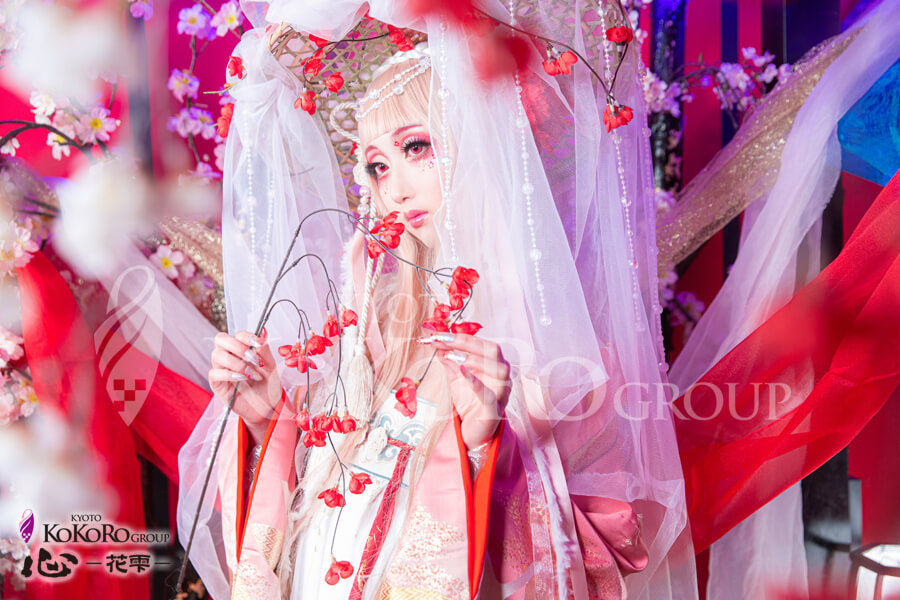 白 梅 小 町 Shira Ume Komachi 心 花雫 京都花魁体験 創作和装変身写真スタジオ
