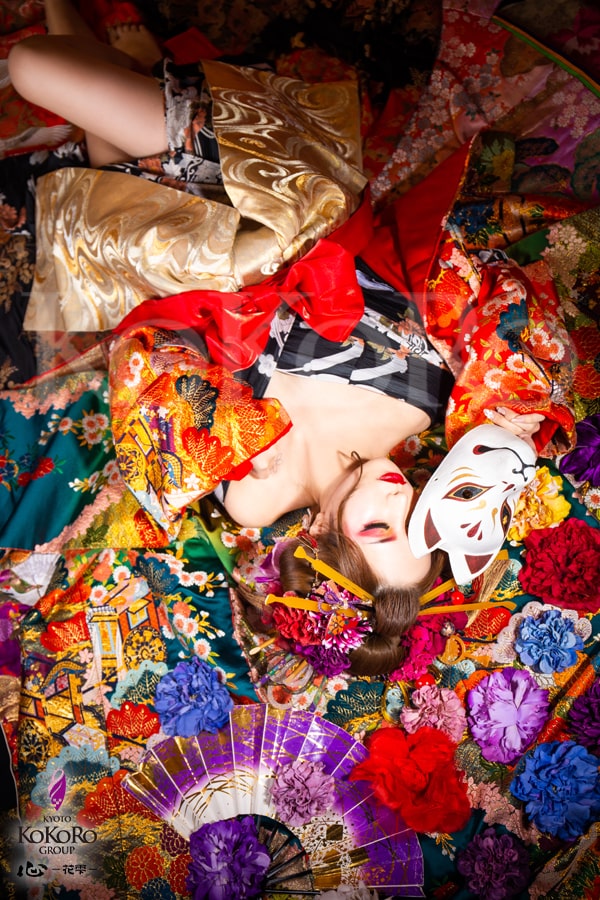 初めて体験される方にも もう色々体験された方にもオススメのthe 花魁 Aプラン 心 花雫 京都花魁体験 創作和装変身写真スタジオ