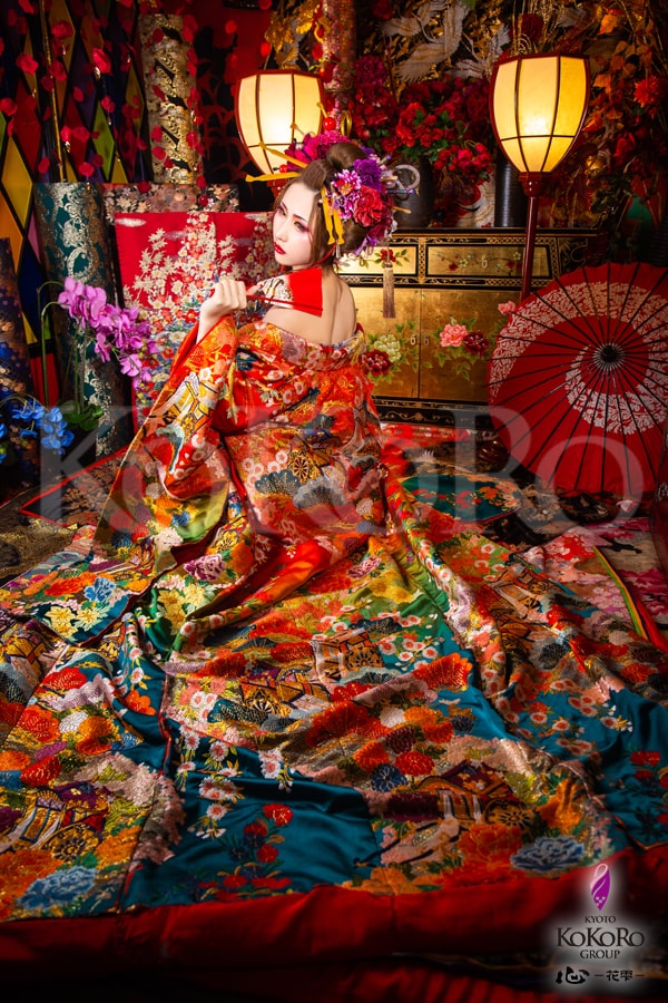 初めて体験される方にも もう色々体験された方にもオススメのthe 花魁 Aプラン 心 花雫 京都花魁体験 創作和装変身写真スタジオ