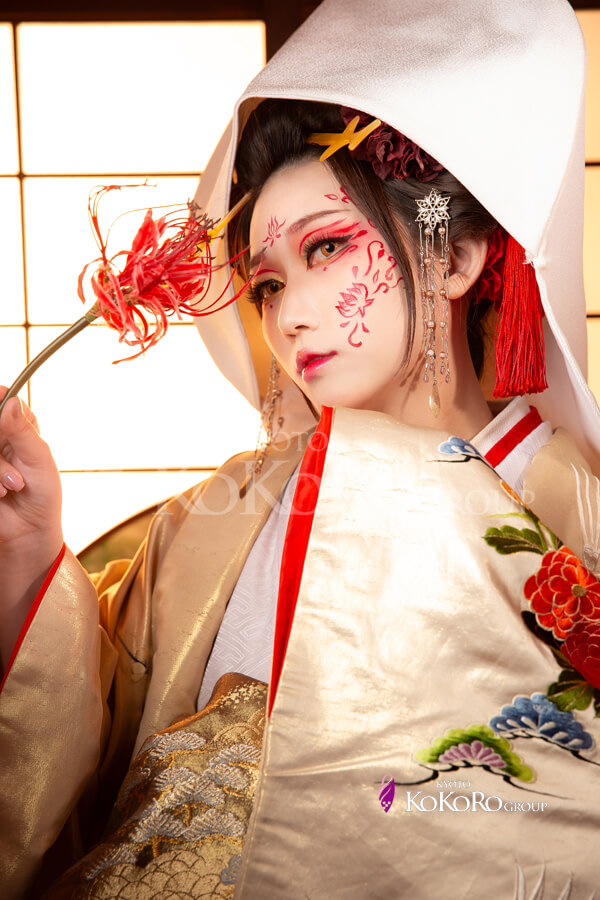 フェイスペインティングの魅力 | 京都祇園の花魁体験専門店「心-花雫-」