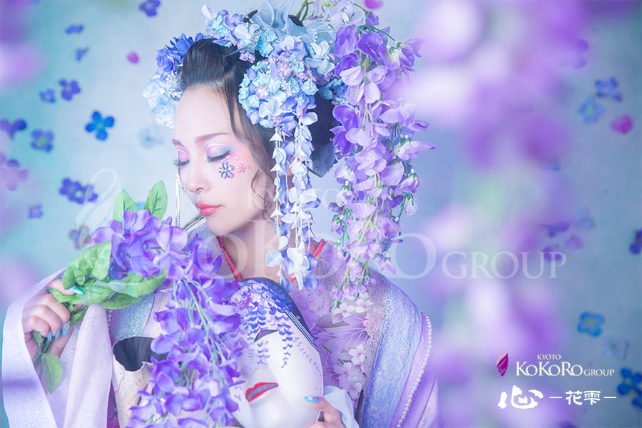 京都　返信体験　紫陽花