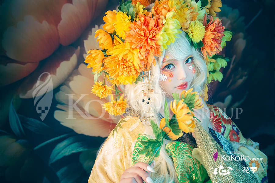 京都　返信体験　菊