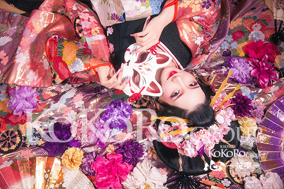 季節の簪ピンク