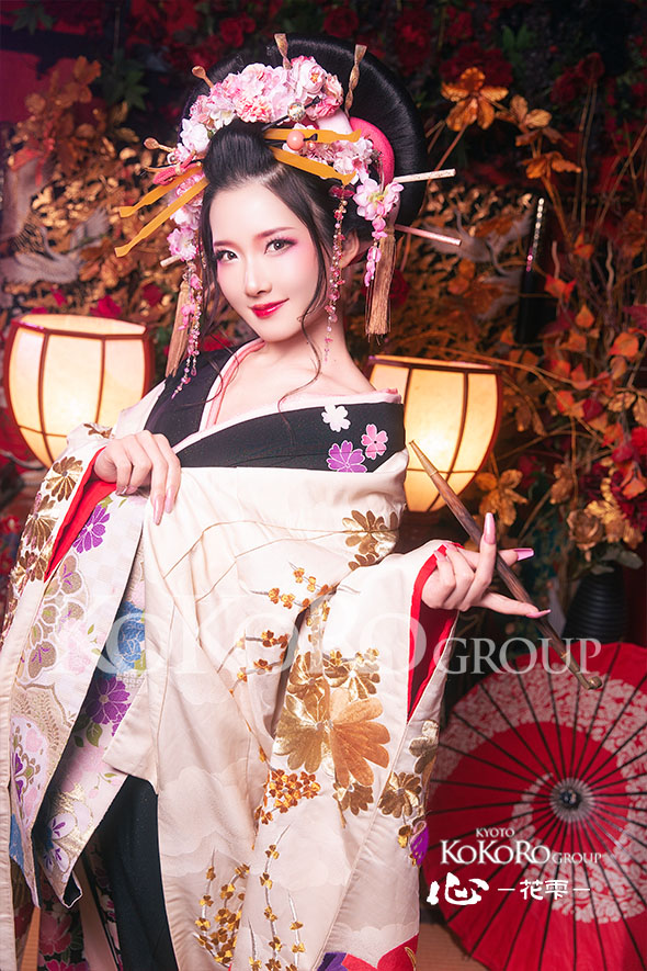 季節の簪ピンク