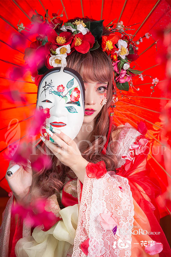 京都　返信体験　椿