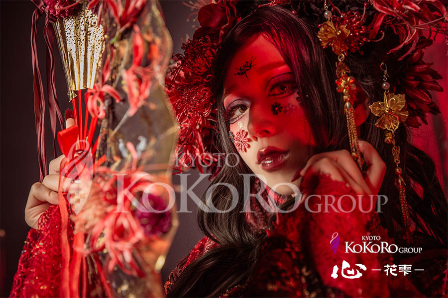 変身体験　京都　彼岸花