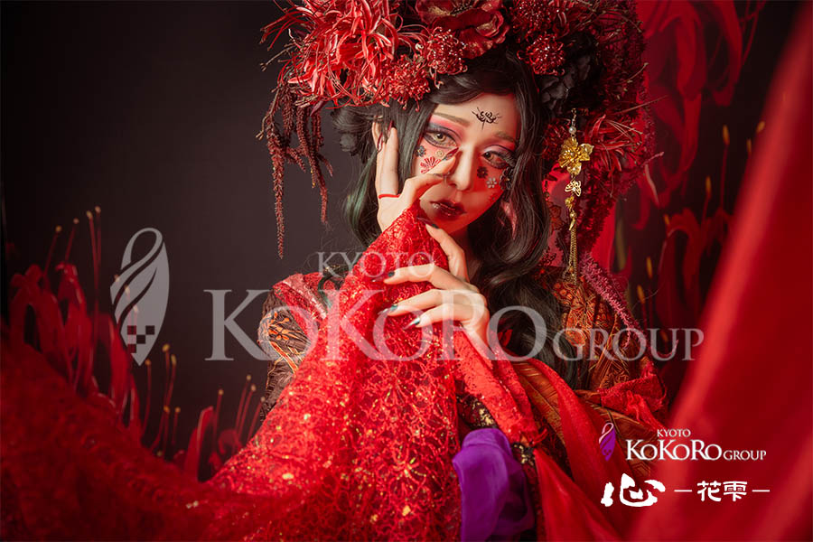 変身体験　京都　彼岸花