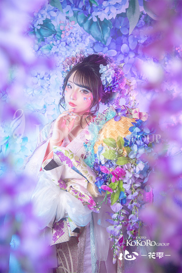 紫陽花　変身体験