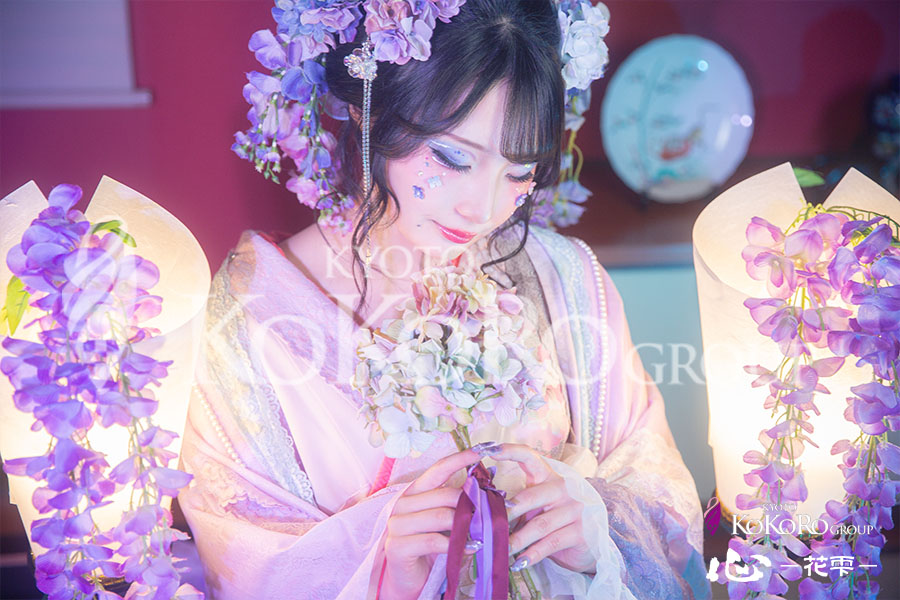 紫陽花　変身体験